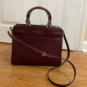 Kate Spade Saffiano Medium Satchel Maroon